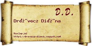 Drávecz Diána névjegykártya